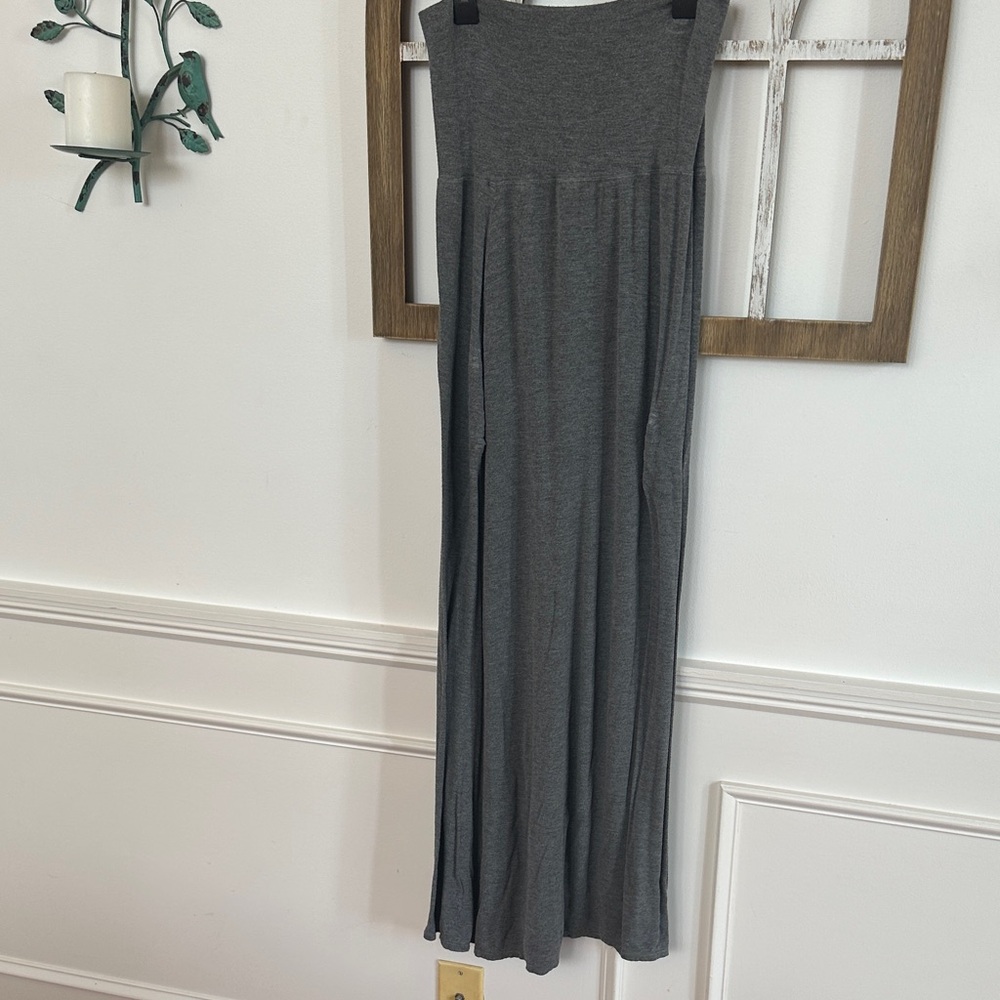Gray Maxi Skirt
